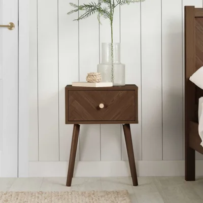 Arighi Bianchi Challis 1DR Bedside Table, Walnut