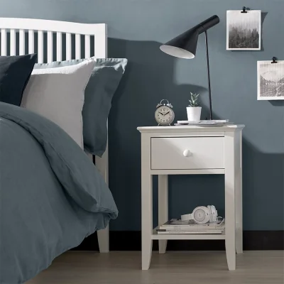 Arighi Bianchi Ashburnham White 1 Drawer Nightstand