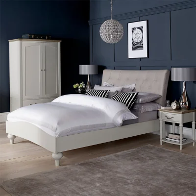 Arighi Bianchi Dieppe Washed Oak & Grey 1 Drawer Nightstand