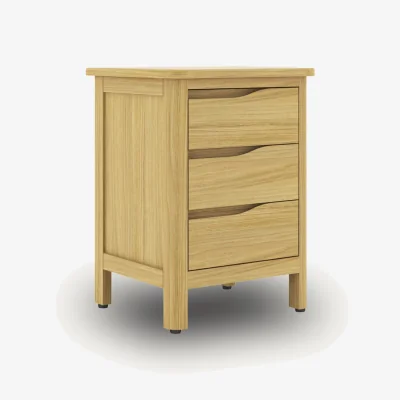 Arighi Bianchi Romina 3 Drawer Bedside Table