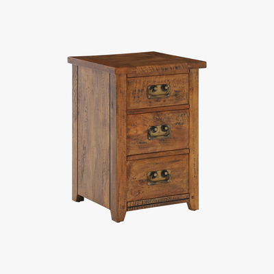 Barker and Stonehouse New Frontier Mango Wood 3 Drawer Bedside