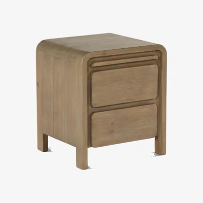 Barker and Stonehouse Tosca 2 Drawer Bedside Cabinet, Brown | Barker & Stonehouse
