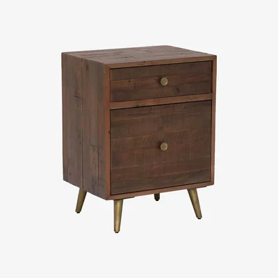 Barker and Stonehouse Modi 1 Drawer + Filing Drawer Cabinet, Brown | Barker & Stonehouse