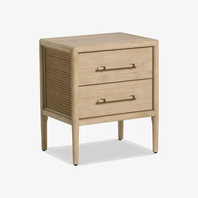 Barker and Stonehouse Lucerne Nighstand 53x40x62cm Table, Neutral Wood | Barker & Stonehouse