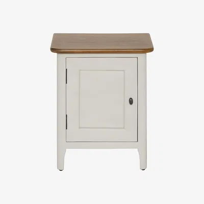 Barker and Stonehouse Mara Bedside 1 Door Right Table, Neutral | Barker & Stonehouse