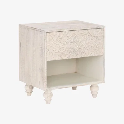 Barker and Stonehouse Casablanca 1 Drawer Bedside, Rustic White