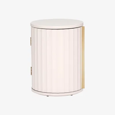 Barker and Stonehouse Lucia Bedside Left Table, Neutral | Barker & Stonehouse