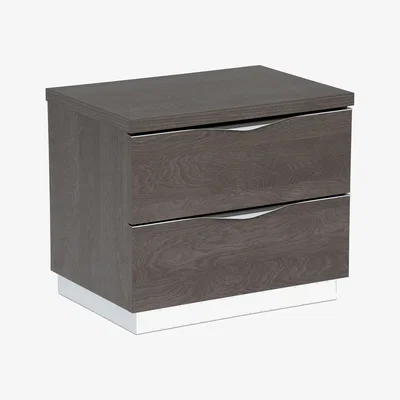 Barker and Stonehouse Lutyen Small Bedside Table, Grey | Barker & Stonehouse