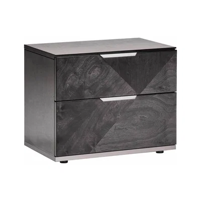 Barker and Stonehouse Silva Bedside, Dark Birch High Gloss