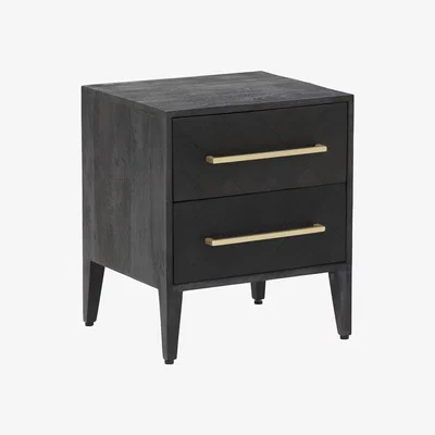 Barker and Stonehouse Onyx 2 Drawer Bedside