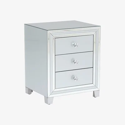 Barker and Stonehouse Quartz 3 Drawer Bedside Cabinet