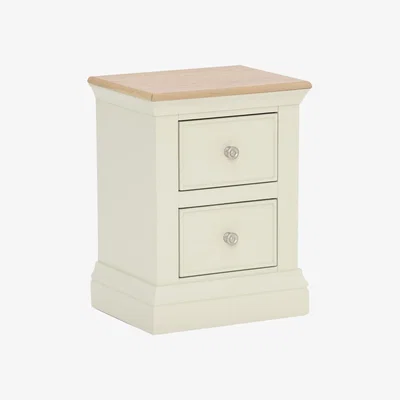 Barker and Stonehouse Staithes Mini Bedside Table, Oak and Ecru