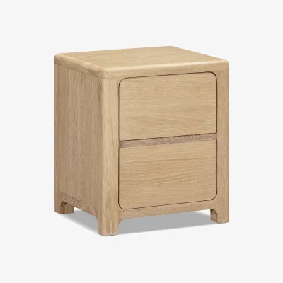 Barker and Stonehouse Hadrian Bedside Chest, Neutral Oak | Barker & Stonehouse