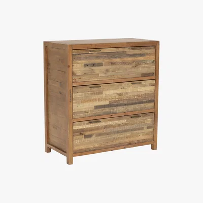 Barker and Stonehouse Charlie Reclaimed Wood 3 Drawer Chest