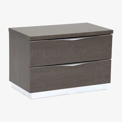 Barker and Stonehouse Lutyen Large Bedside Table, Grey and Taupe