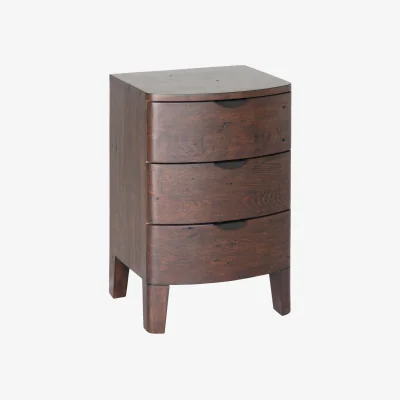 Barker and Stonehouse Zermatt Bedside Cabinet With 3 Drawers, Wood | Barker & Stonehouse