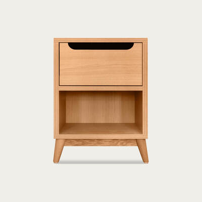 Bombinate.com All Oak Unik Bedside Table - Natural Oak