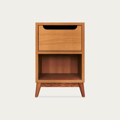 Bombinate.com All Oak Unik Bedside Table - Honey Oak
