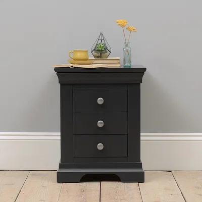 The Cotswold Company Chantilly Dusky Black Bedside