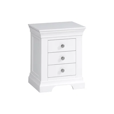The Cotswold Company Chantilly Warm White 3 Drawer Bedside