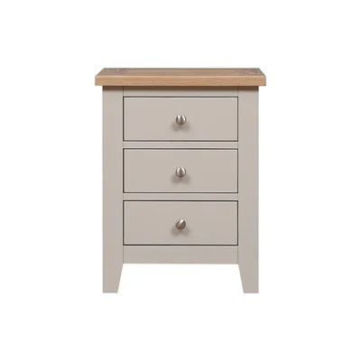 The Cotswold Company Chester Stone 3 Drawer Bedside