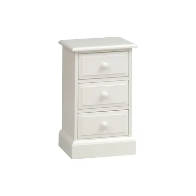 The Cotswold Company Burford Warm White 3 Drawer Bedside Cabinet