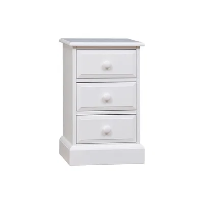 The Cotswold Company Pensham Pure White 3 Drawer Bedside