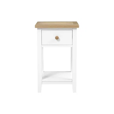 The Cotswold Company Chester Pure White NEW 1 Drawer Bedside