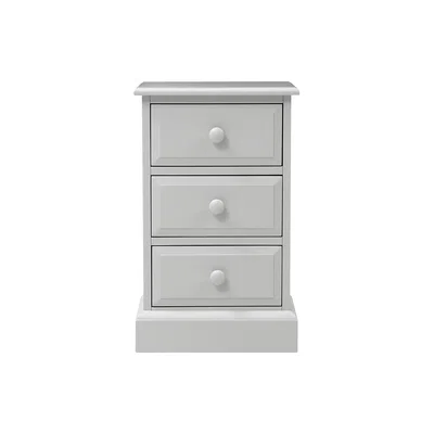 The Cotswold Company Pensham Dove Grey 3 Drawer Bedside