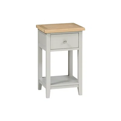 The Cotswold Company Chester Dove Grey 1 Drawer Bedside