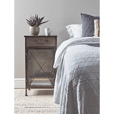 Cox and Cox Industrial Style Bedside cabinet