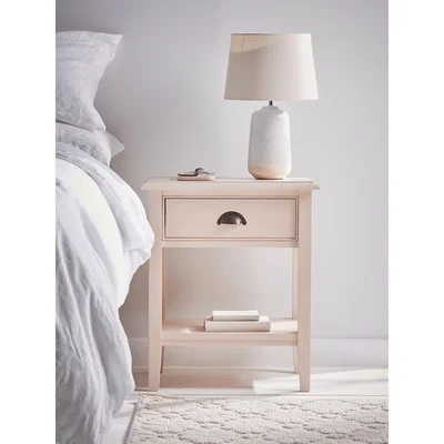 Cox and Cox Inga Bedside Table - Blush