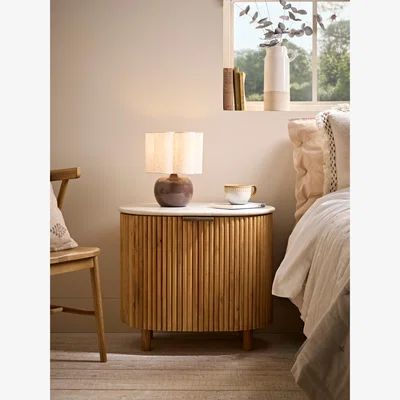 Cox and Cox Maeva Fluted Bedside Table