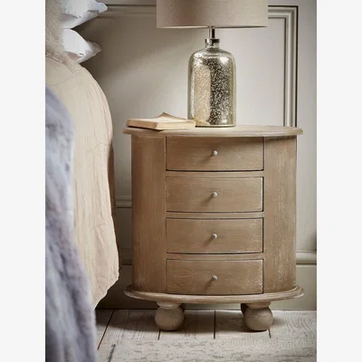 Cox and Cox Oval Bedside Table