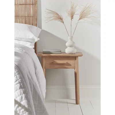 Cox and Cox NEW Oslo Oak Bedside Table
