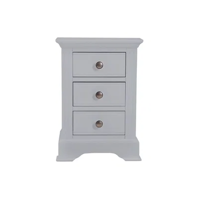 Chiltern Oak Furniture Banbury Grey Painted Large Bedside Table