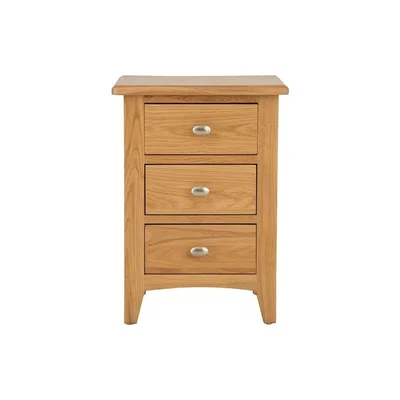 Chiltern Oak Furniture Gloucester Oak 3 Drawer Large Bedside Table