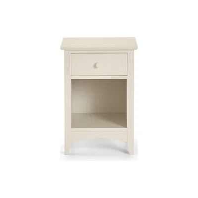 Cuckooland Julian Bowen Cameo 1 Drawer Bedside Cabinet in Stone White