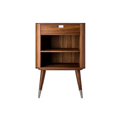 The Conran Shop AK 2405 1-Drawer Bedside Table Corian & Walnut