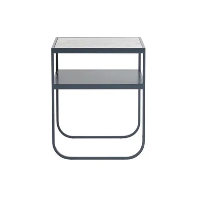 The Conran Shop Nati Tati Bedside Table Storm Grey & Carrara Marble
