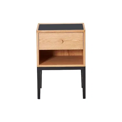 The Conran Shop Monument 1-Drawer Bedside Table with Niche in Oak
