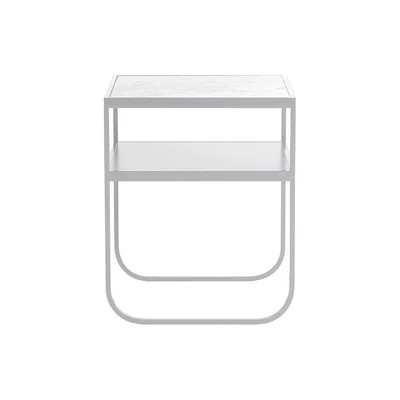 The Conran Shop Nati Tati Bedside Table White & Carrara Marble