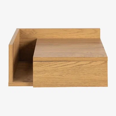 Cult Furniture Ashlan 1 Drawer Large Bedside Table, Oak