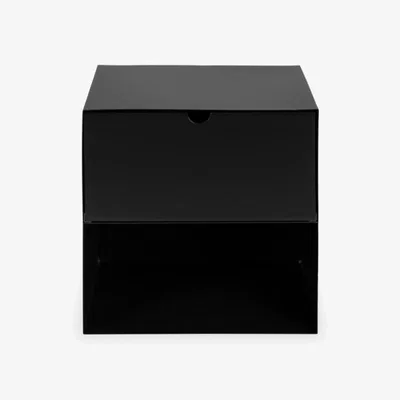 Cult Furniture £10  Off  Joliet 1 Drawer Bedside Table, Black