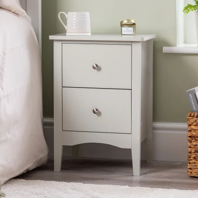 Christow Ilsington 2 Drawer Bedside Table