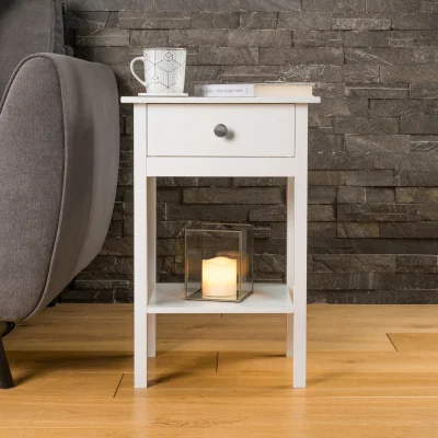Christow Modbury Bedside Table with Shelf