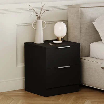 Dunelm Hayes 2 Drawer Bedside Table