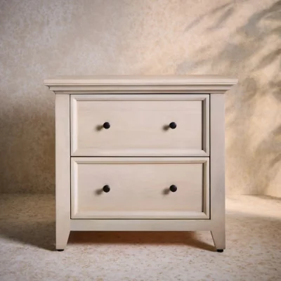 Dunelm Origin of Colour 2 Drawer Wide Bedside Table