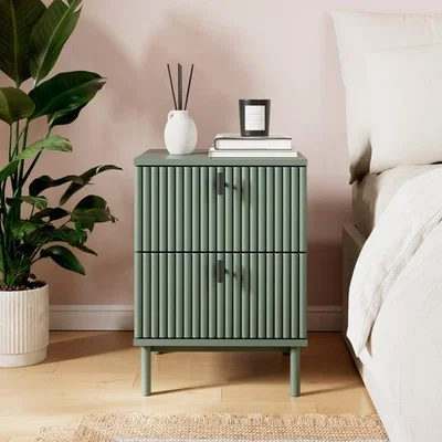 Dunelm Elsie 2 Drawer Bedside Table