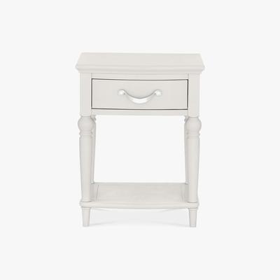 Dunelm Sophia Grey 1 Drawer Bedside Table Grey